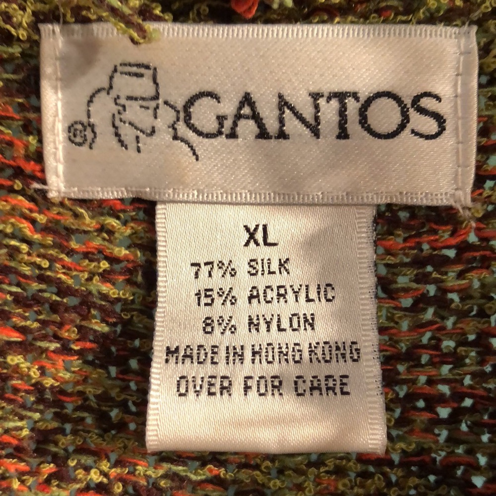 Vintage Gantos Zippered Cardigan Sweater - XL - Picture 2 of 5